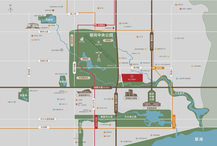 品住宅品牌地产的匠心之作!中央公园琥珀星樾湾合肥精(图3)